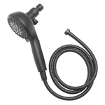 Alpine Reserve Galway 6 -Spray Matte Black 5-in Round Handheld Shower Head 1.8 GPM