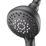 Alpine Reserve Galway 6 -Spray Matte Black 5-in Round Handheld Shower Head 1.8 GPM