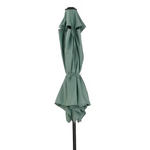 Style Selections 7.5-Feet Steel Green Push-button Tilt Market Patio Umbrella, UCS18102A-11  #5462186 *JR2509, Retail: $59.00, FINAL PRICE: $37.99 + TAX
