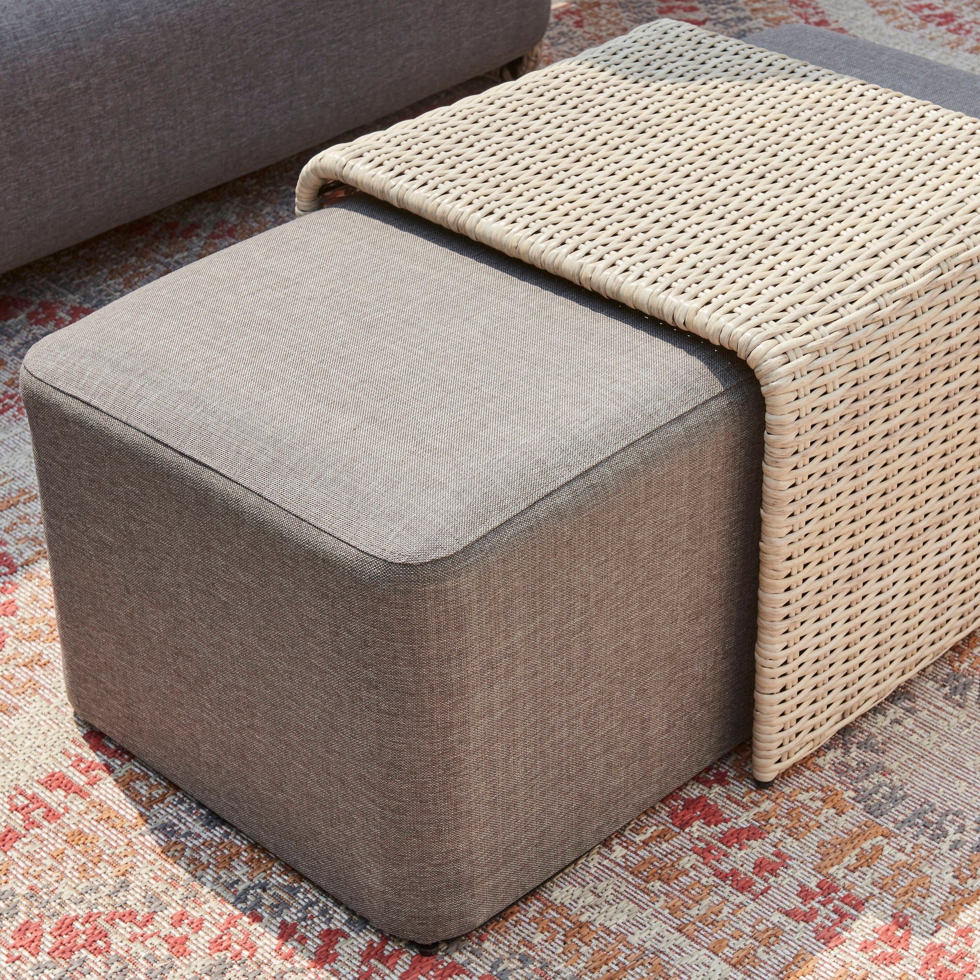 Origin 21 Venza 3 -Piece Wicker Patio Conversation Set with Dark Gray Cushions