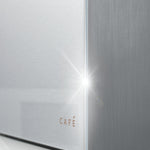 Cafe Counter-Depth 22.3-cu ft 36-in Wide French Door Refrigerator with Ice Maker ( Platinum Glass ) ENERGY STAR Certified