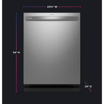 GE Profile 24-in Top Control Built-in Dishwasher With Third Rack (Fingerprint Resistant Stainless Steel) 44-dBA, PDT715SYVFS *JR2510, Retail: $1199, FINAL PRICE: $599.99 + TAX