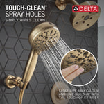 Delta 7-Setting Wall Mount Hand Shower with Cleaning Spray in Lumicoat Champagne Bronze, 55884-CZ-PR, MRSP: $456, FINAL PRICE: $ + TAX