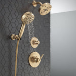 Delta 7-Setting Wall Mount Hand Shower with Cleaning Spray in Lumicoat Champagne Bronze, 55884-CZ-PR, MRSP: $456, FINAL PRICE: $ + TAX