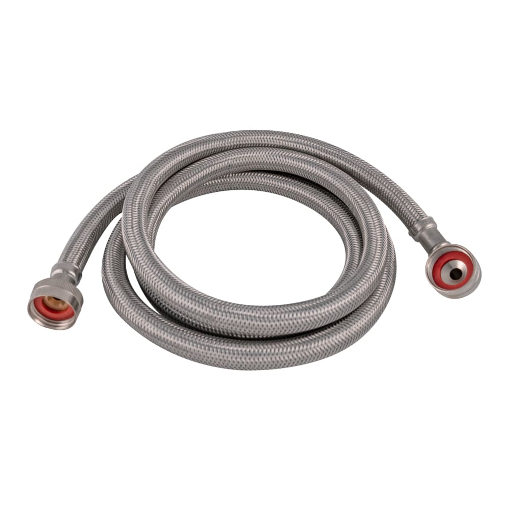 EASTMAN 72-in 3/4 -in FHT Inlet x 3/4 -in FHT Outlet Braided stainless steel Steam dryer installation kit