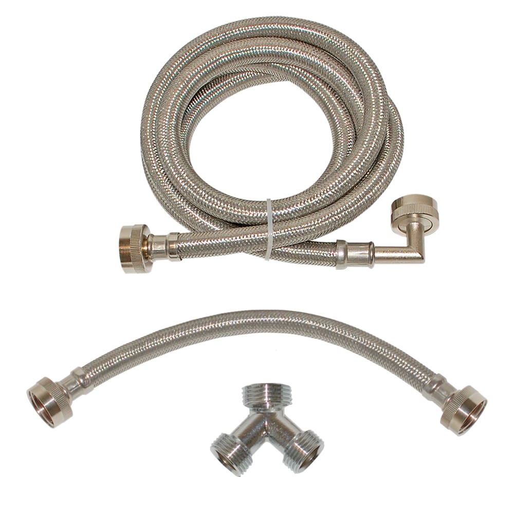 EASTMAN 72-in 3/4 -in FHT Inlet x 3/4 -in FHT Outlet Braided stainless steel Steam dryer installation kit