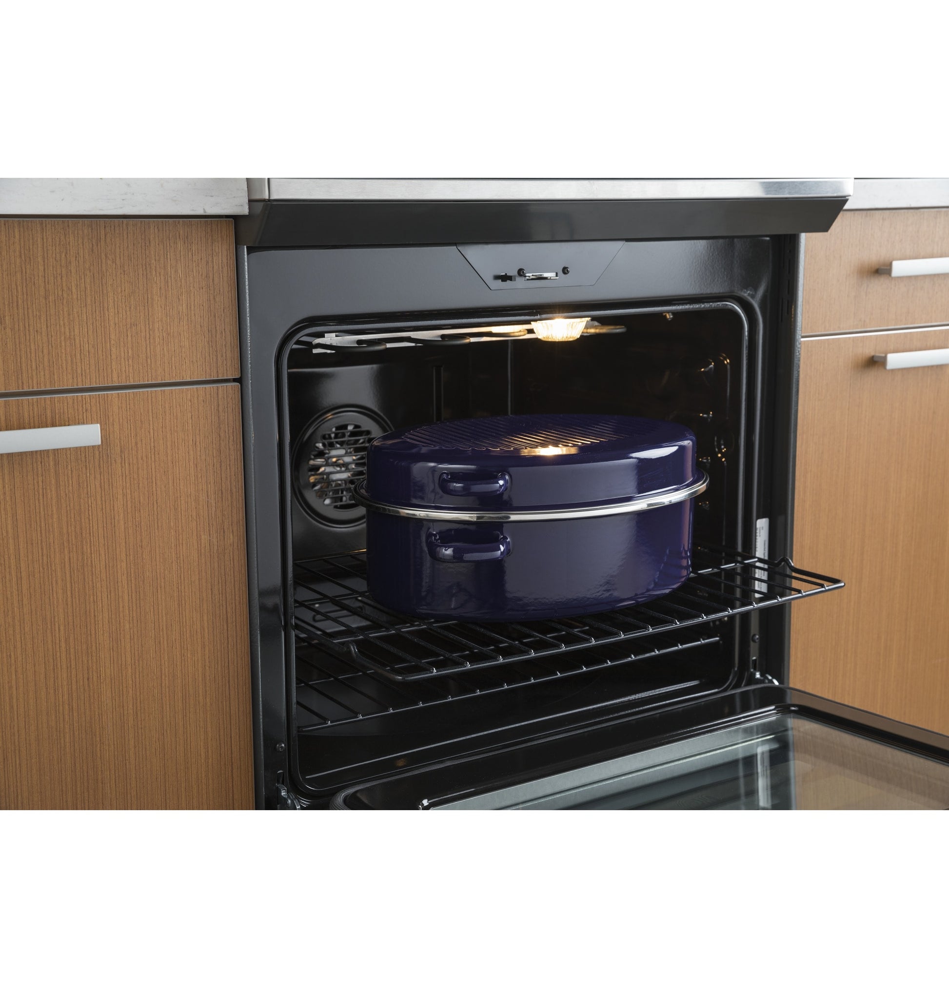 GE Profile 30-in Glass Top 5 burners 4.4-cu ft / 2.2-cu ft Air Fry Convection Oven Slide-In Double Oven Electric Range ( Fingerprint Resistant Stainless Steel )