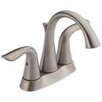 Delta Lahara Two Handle Centerset Bathroom Faucet in Stainless Steel, 2538-SSMPU-DST, MRSP: $201.53, FINAL PRICE: $79.99 + TAX