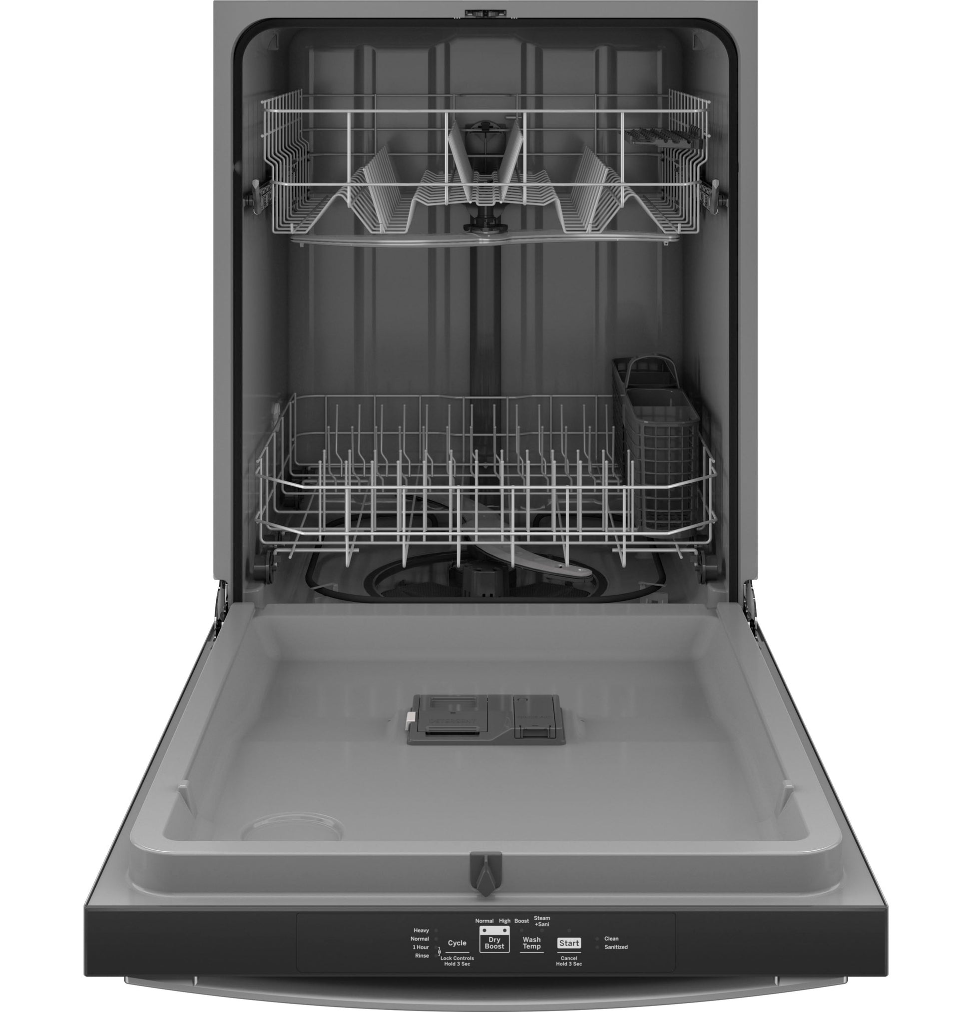 GE 24-in Top Control Built-in Dishwasher ( Stainless Steel ) , Dry Boost , 55-Decibel