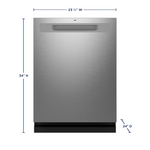 GE 24-in Top Control Built-in Dishwasher With Third Rack (Fingerprint Resistant Stainless Steel) 45-dBA, GDP670SYVFS/1 *JR2511, Retail: $1,049.00, FINAL PRICE: $499.99 + TAX