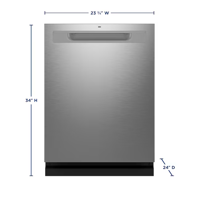 GE 24-in Top Control Built-in Dishwasher With Third Rack (Fingerprint Resistant Stainless Steel) 45-dBA, GDP670SYVFS/1 *JR2511, Retail: $1,049.00, FINAL PRICE: $499.99 + TAX