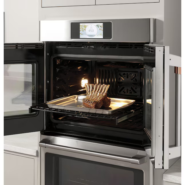 Cafe Professional 30-in Smart Compatible Double Electric Wall Oven with Air Fry Self + Steam Cleaning (Stainless Steel), CTD90FP2NS1 *JR2510, Retail: $7,499.00, FINAL PRICE: $4,999.99 + TAX