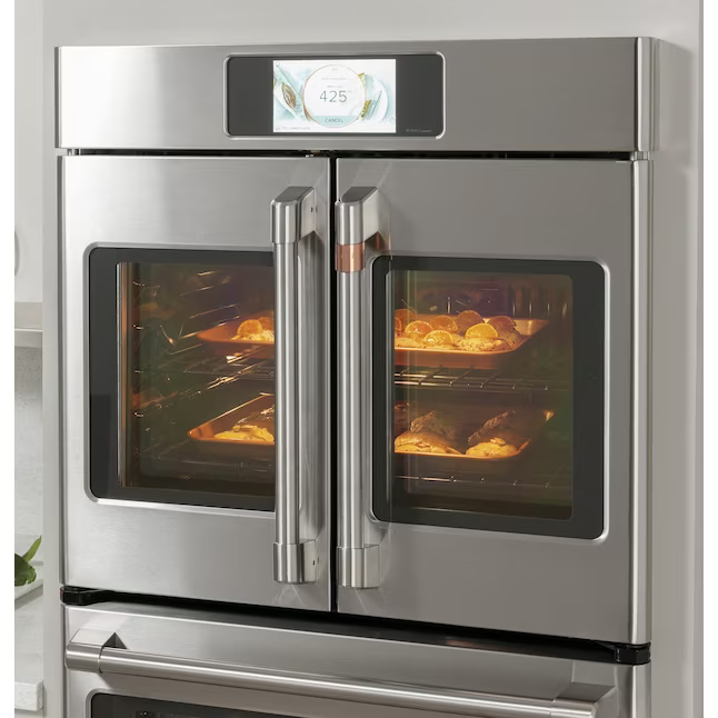 Cafe Professional 30-in Smart Compatible Double Electric Wall Oven with Air Fry Self + Steam Cleaning (Stainless Steel), CTD90FP2NS1 *JR2510, Retail: $7,499.00, FINAL PRICE: $4,999.99 + TAX
