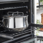 Luxury Cafe Professional 30 inch Double Electric Wall Oven with Air Fry Self + Steam Cleaning