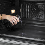 Luxury Cafe Professional 30 inch Double Electric Wall Oven with Air Fry Self + Steam Cleaning