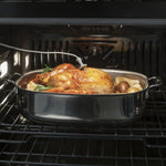 Cafe Modern Glass 30 inch Double Electric Wall Oven with Air Fry Self + Steam Cleaning ( Platinum Glass )
