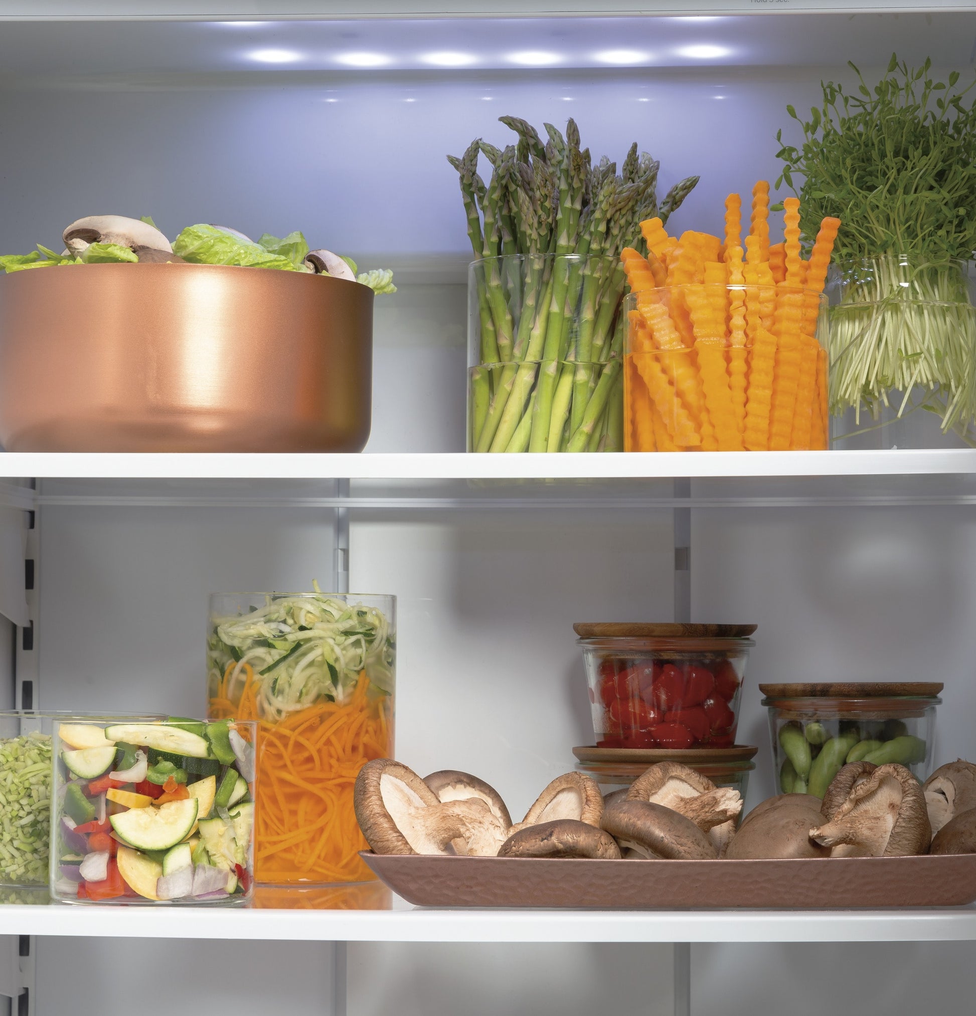 Cafe 24.5-cu ft Counter-Depth 42-in Wide Side-by-Side Refrigerator Built-In Smart Compatible with Ice Maker ,Water and Ice Dispenser ( Stainless Steel with Brushed Stainless Handles )