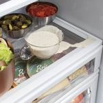 Cafe 24.5-cu ft Counter-Depth 42-in Wide Side-by-Side Refrigerator Built-In Smart Compatible with Ice Maker ,Water and Ice Dispenser ( Stainless Steel with Brushed Stainless Handles )