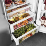 Cafe 24.5-cu ft Counter-Depth 42-in Wide Side-by-Side Refrigerator Built-In Smart Compatible with Ice Maker ,Water and Ice Dispenser ( Stainless Steel with Brushed Stainless Handles )
