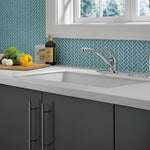 Delta Foundations Stainless Steel Single Handle Deck-mount Kitchen Faucet (Includes Deck Plate) (Includes Side Sprayer)