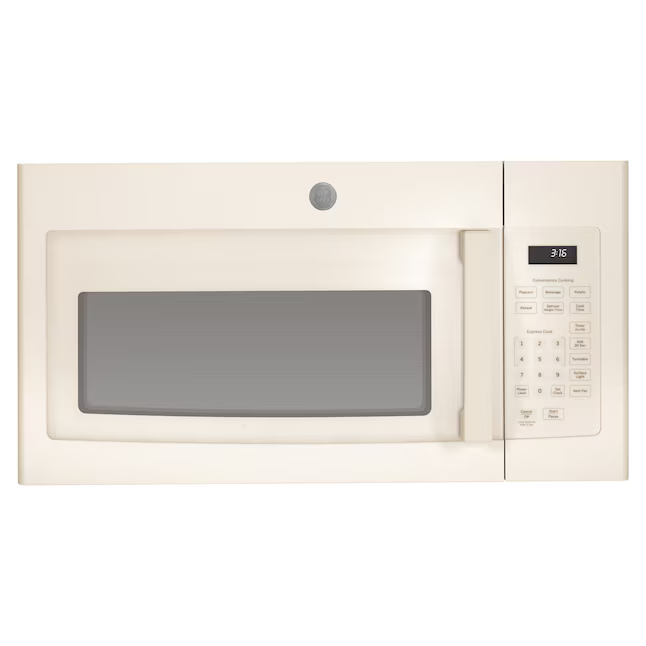 GE 1.6-cu ft 1000-Watt 29.875-in Over-the-Range Microwave (Bisque)