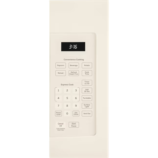 GE 1.6-cu ft 1000-Watt 29.875-in Over-the-Range Microwave (Bisque)