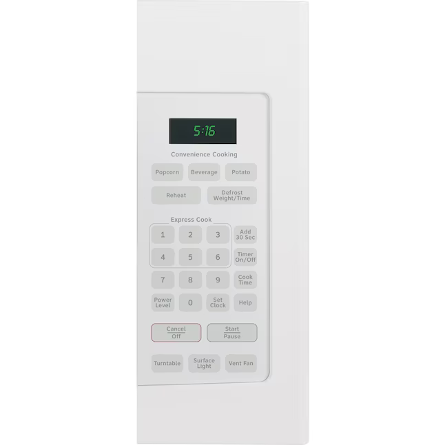 Hotpoint 30-in 1.6-cu ft Over-the-Range Microwave (White), RVM5160DHWW *JR2508, Retail: $319.00, FINAL PRICE: $179.99 + TAX