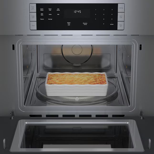 Bosch 500 Series 1.6-cu ft 950 -Watt 29.75-in Built-In Microwave with Sensor Cooking Controls in Stainless Steel, HMB50152UC/08 *JR2508, Retail: $1,549.00, FINAL PRICE: $999.99 + TAX