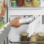 Cafe Standard-Depth 27.8-cu ft 36-in Wide French Door Refrigerator with Ice Maker ( Matte White with Brushed Bronze Handles