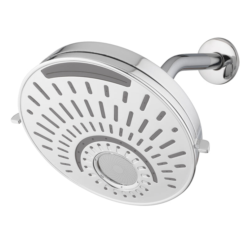 Alpine Reserve Nottingham 5 -Spray Chrome 8-in Round Shower Head 1.8 GPM
