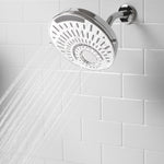 Alpine Reserve Nottingham 5 -Spray Chrome 8-in Round Shower Head 1.8 GPM