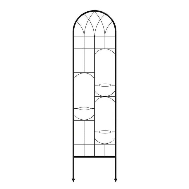 Garden Craft 3 Pot Trellis Planter Gothic Patio Trellis 60in x 20in 832111, MSRP: $29.98, [FB016] CLEARANCE PRICE: $9.99 + TAX