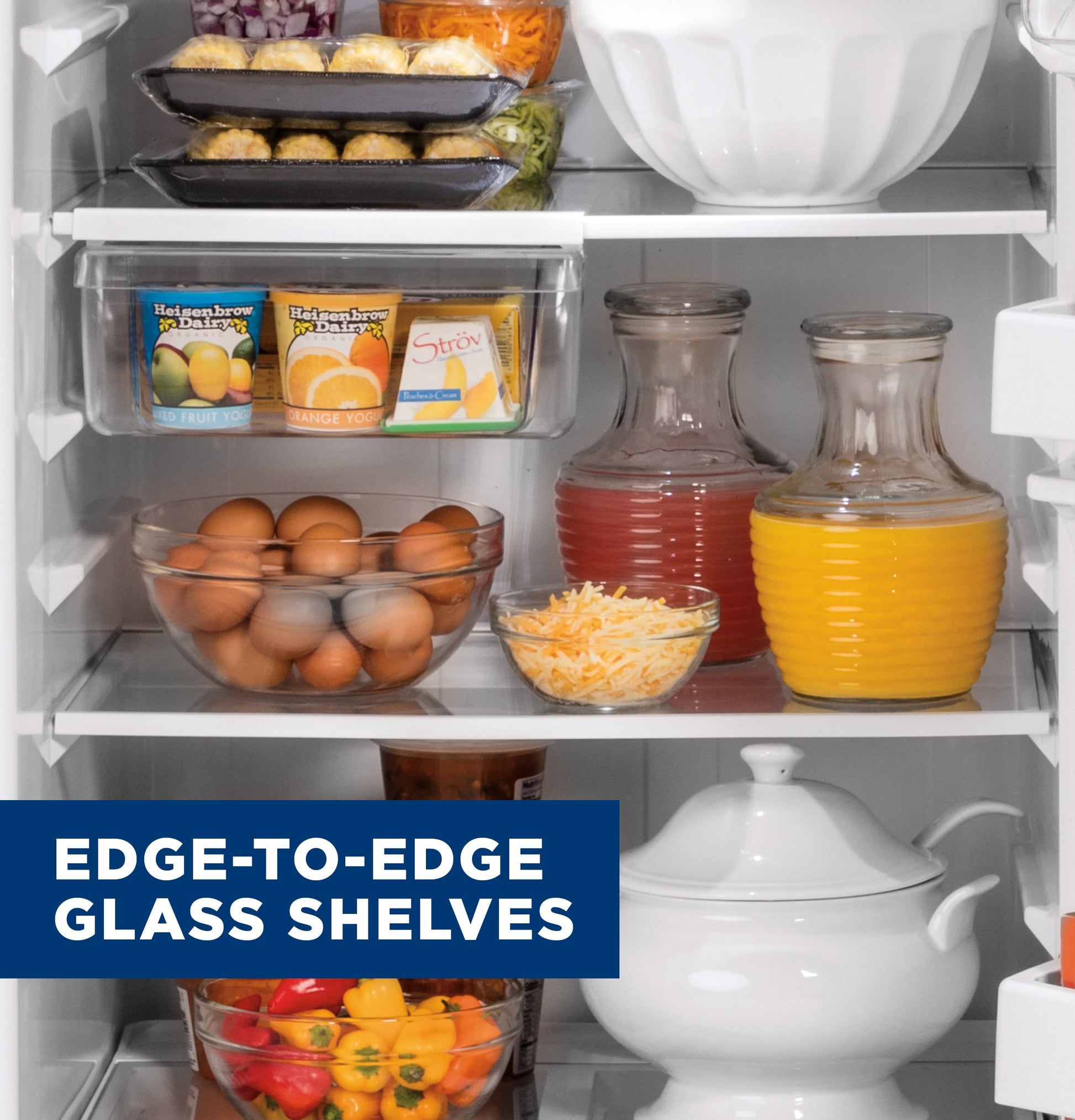 GE 17.5-cu ft Standard-Depth 28-in Wide Top-Freezer Refrigerator ( Fingerprint Resistant Stainless Steel )