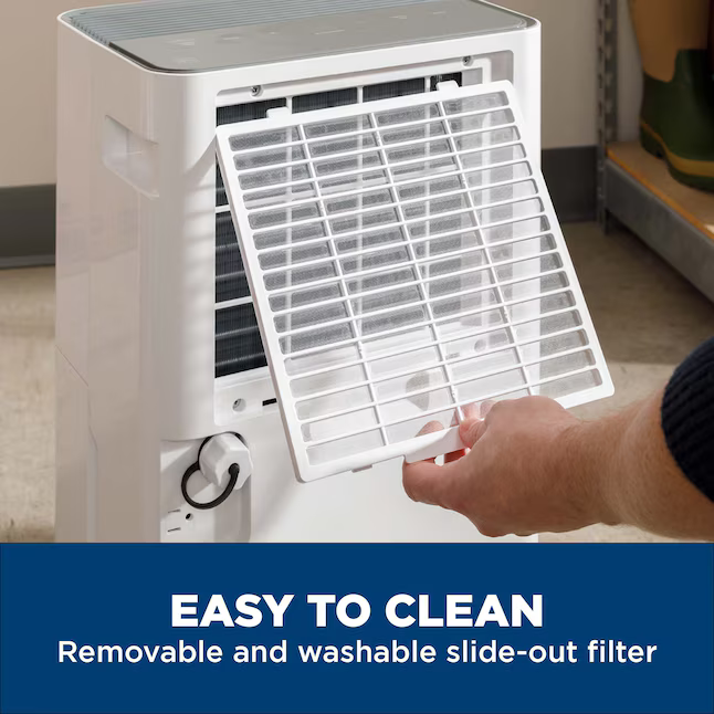 GE 22-Pint 2-Speed Dehumidifier ENERGY STAR (For Rooms 1001- 1500sq ft) White