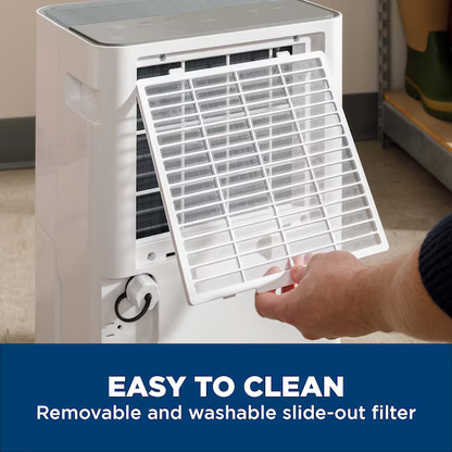 GE 22-Pint 2-Speed Dehumidifier ENERGY STAR (For Rooms 1001- 1500sq ft) White