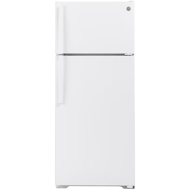 GE 17.5-cu ft Standard-Depth 28-in Top-Freezer Refrigerator (White), GTS18HGNRWW *JR2512, Retail: $999.00, FINAL PRICE: $479.99 + TAX