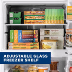 GE 17.5-cu ft Standard-Depth 28-in Wide Top-Freezer Refrigerator ( Fingerprint Resistant Stainless Steel )