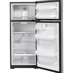 GE 17.5-cu ft Standard-Depth 28-in Wide Top-Freezer Refrigerator ( Fingerprint Resistant Stainless Steel )