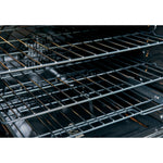 Cafe Modern Glass 30-in 6 burners 5.6-cu ft Air Fry Convection Oven Slide-In Natural Gas Range ( Platinum