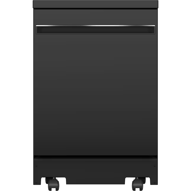 GE 24-in Portable Freestanding Dishwasher (Black) 12 Place Settings with Condensation Dry 54-dBA, GPT225SGLBB *HD2502 Retail: $949.00, FINAL PRICE: $499.99 + Tax