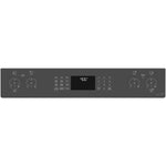 GE Profile 30-in Glass Top 5 burners 5.3-cu ft Air Fry Convection Oven Slide-In Electric Range ( Fingerprint Resistant Stainless Steel )