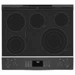 GE Profile 30-in Glass Top 5 burners 5.3-cu ft Air Fry Convection Oven Slide-In Electric Range (Fingerprint Resistant Stainless Steel), PSS93YPFS *HD2509, Retail: $2,499.00, FINAL PRICE: $1,099.99 + TAX