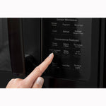GE Profile 1.7-cu ft Air Fry Over-the-Range Convection Microwave with Sensor Cooking ( Black )