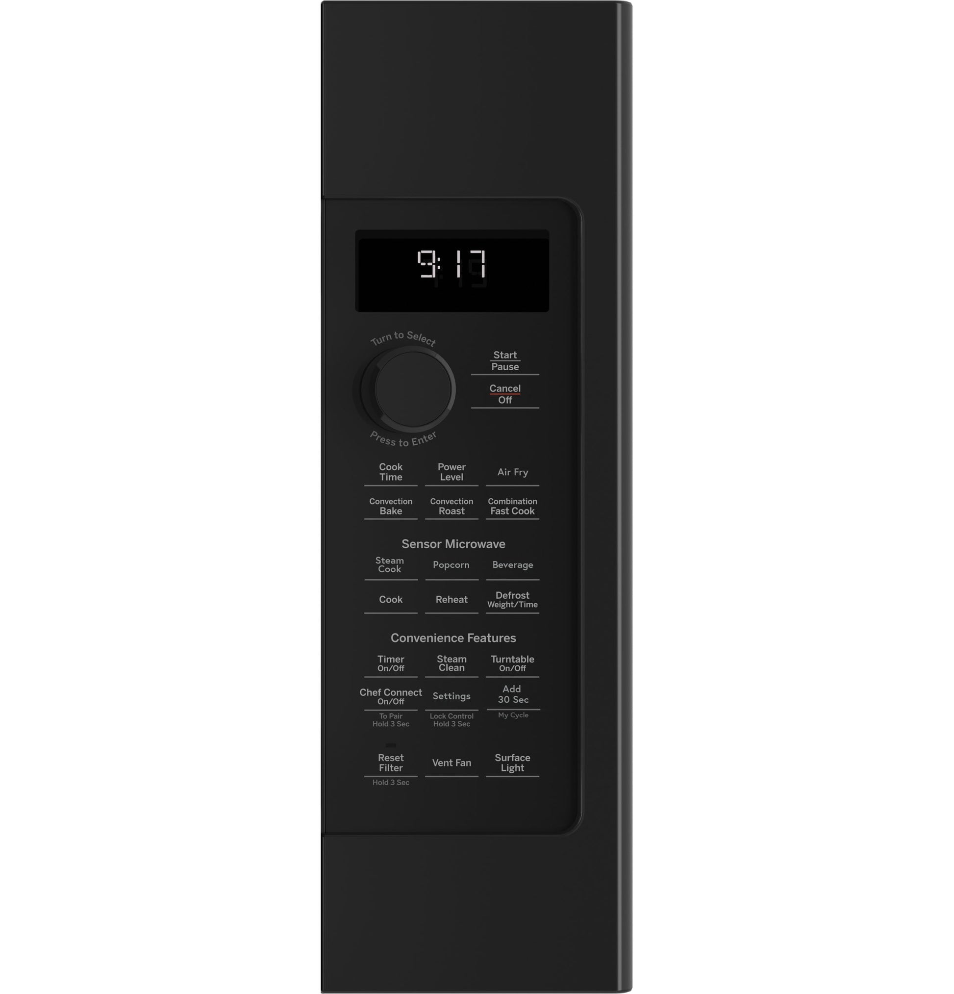 GE Profile 1.7-cu ft Air Fry Over-the-Range Convection Microwave with Sensor Cooking (Black)