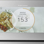 Cafe Modern Glass 30 inch Double Electric Wall Oven with Air Fry Self + Steam Cleaning ( Platinum Glass )