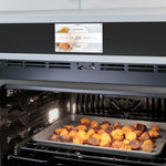Cafe Modern Glass 30 inch Double Electric Wall Oven with Air Fry Self + Steam Cleaning ( Platinum Glass )