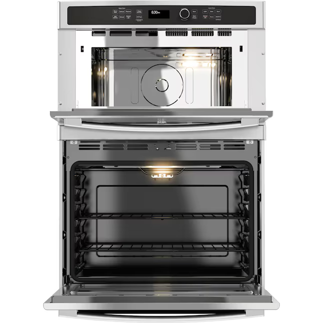GE 30-in Self-cleaning Microwave Wall Oven Combo (Stainless Steel), JT3800SHSS/A *JR2508, Retail: $3,999.00, FINAL PRICE: $1,799.99 + TAX