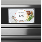 GE Cafe 30-in Smart Single Electric Wall Oven with Air Fry True Convection and Self-cleaning (Stainless Steel)