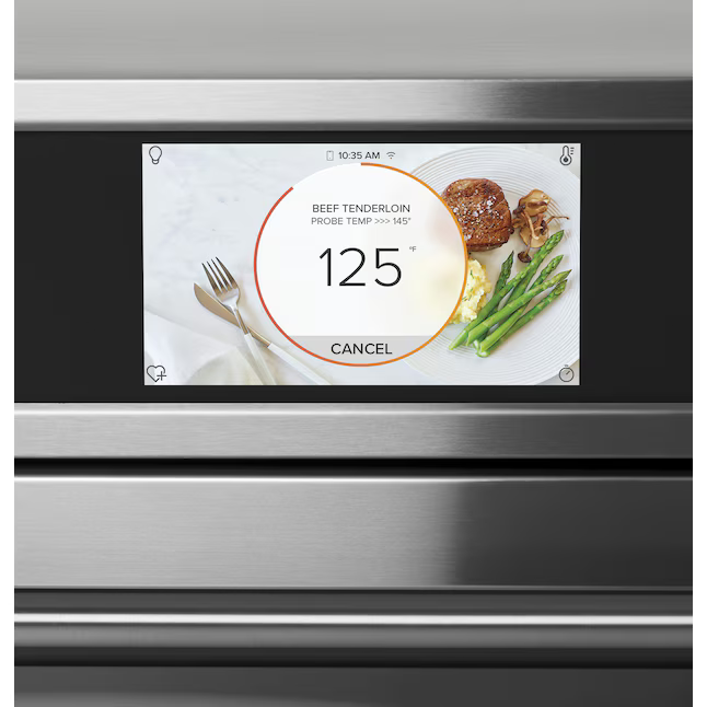 Cafe 30-in Smart Compatible Double Electric Wall Oven with Air Fry Self + Steam Cleaning (Stainless Steel with Brushed Stainless Handles), CTD70DP2NS1 *HD2509, Retail: $4,999.00, FINAL PRICE: $2,599.99 + TAX