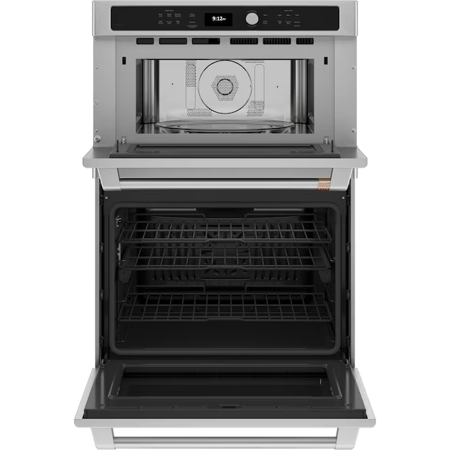 GE Cafe 30-in Self + Steam Cleaning Microwave Wall Oven Combo (Stainless Steel), CTC912P2NS1 *JR2507, Retail: $5,499.00, FINAL PRICE: $3,199.99 + TAX